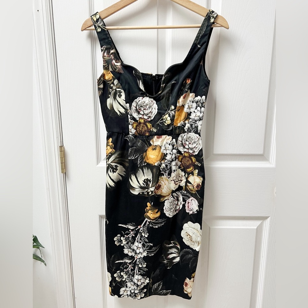ASOS Floral Pencil Sleeveless Midi Dress